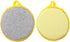 1pcs Durable Scrub Scouring Sponge Microfiber Scouring Scrubber Round Dish Washing Sponge Scrubber for Cleaning Dishes Pots,Random Color...