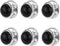 6 Pcs Mini No Sew black Buttons Brooch Pins Cover up Buttons Fasteners Detachable Reusable Multi-purpose for Clothes(Black10mm)...