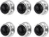 6 Pcs Mini No Sew black Buttons Brooch Pins Cover up Buttons Fasteners Detachable Reusable Multi-purpose for Clothes(Black10mm)...