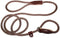 British Rope Slip Lead for Dogs, 4', Brown...