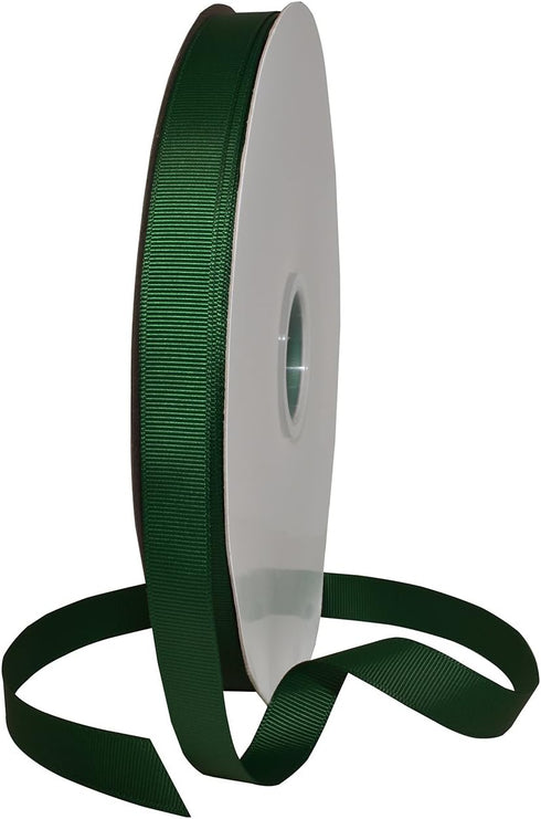 Morex Ribbon 06616/00-587 Grosgrain Fabric Ribbon, 5/8" x 100 Yd, Forest Green...