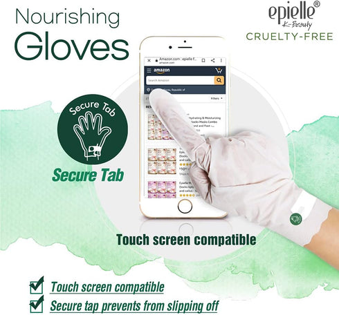 Epielle Assorted Hand Care Gloves Set | 5 Pairs: Moisturizing, Hydrating, Repairing, Nourishing, Relaxing | Korean Skincare...