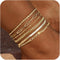Gold Ankle Bracelets for Women Waterproof 14K Gold Plated Anklets Layered Cuban Link Chain Herringbone Cute Anklets Set Pack Dainty Summer Beach J...