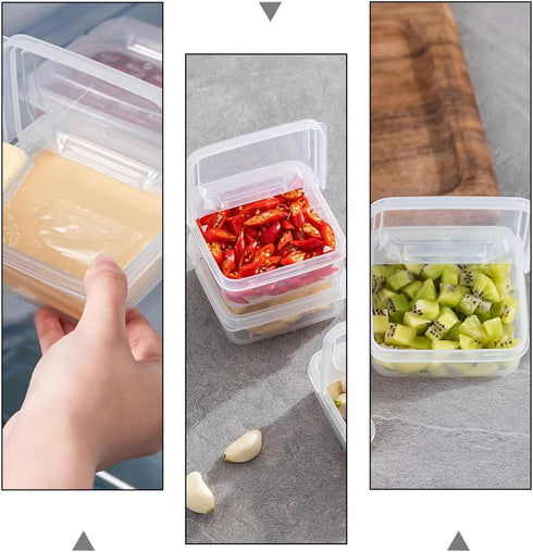 Cheese Storage for Fridge Utensil Holder 2pcs s Deli Meat Saver Airtight Butter Boxes Food Serving Dishes with Lids Meal Prep Container for Kitche...