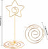 12pcs Table Number Holders, 3.35 inch Place Card Stands, Gold-Star Shaped for Wedding, Party, Birthday...