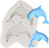 Dolphin Silicone Fondant Molds Dolphin Chocolate Candy Mold For Cake Decorating Cupcake Topper Gum Paste Polymer Clay...