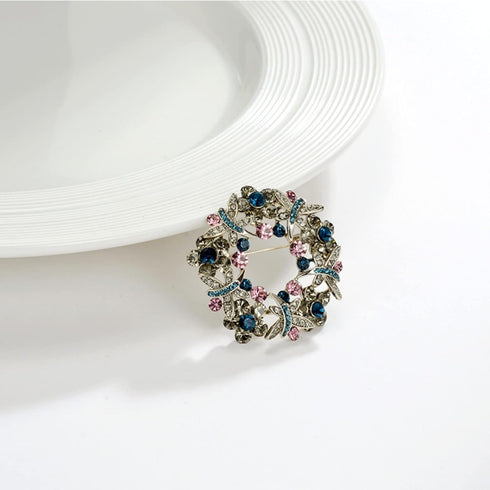 Brooch Pins Butterfly Bauhinia Flower Crystal Rhinestone Lapel Brooches for Women Girls Fashion Jewelry Gift...