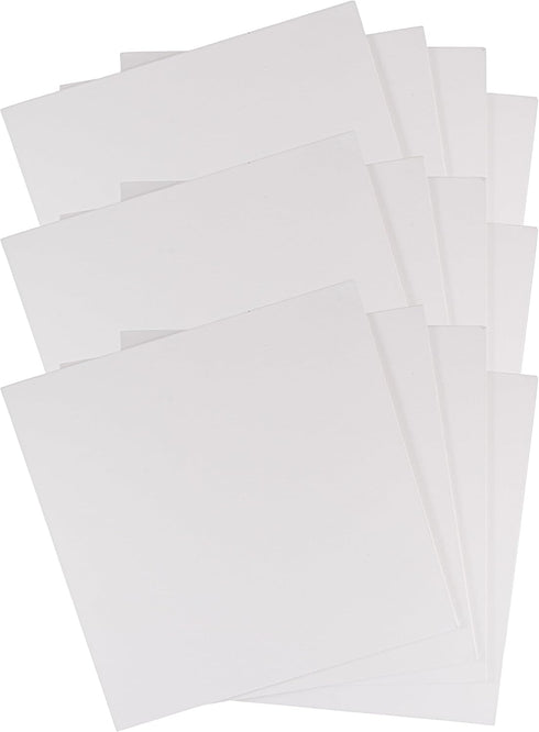 FREDRIX Artist Series Primed Canvas Panels, 5" x 5", Pack of 12...