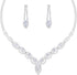Yolev Bridal Wedding Jewelry Sets Bride Rhinestone Necklace Earrings Set Prom Jewelry Set Party Jewelry Set for Women...