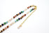 Boho 7 Chakra Natural Stone Jaspers Tube Beads Choker Necklace, Beaded Gemstone Necklace for Women, Colorful Boho Bead Choker Necklace Natural Sto...