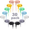 Kids Earbuds Bulk 30 Pack Macaron Colors Mixed, Wholesale Durable Earphones in-Ear Headphones Perfect for Schools Classrooms Students Teens Childr...