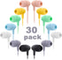 Kids Earbuds Bulk 30 Pack Macaron Colors Mixed, Wholesale Durable Earphones in-Ear Headphones Perfect for Schools Classrooms Students Teens Childr...