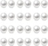 Charisma 8mm Composite Pearl Earrings Round Ball Pearls Stud Earrings Hypoallergenic 12 Pairs Imitation Pearl Earrings Set for Women...