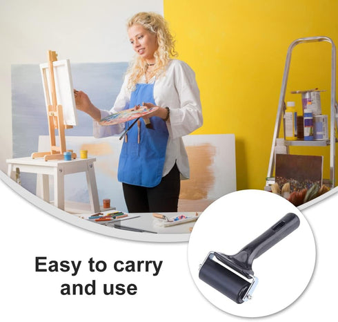BAIWANLCH Brayer Rollers for Crafting Flexible Ink Rubber Roller Non Slip Glue Roller for Paint Block Stamping Printmaking Supplies Wallpaper Pain...