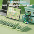 Typewriter Style Number Keypad Wireless 2.4G/Bluetooth/USB-C Wired Rechargeable Numeric Pad Linear Membrane Switch 18-Key NKRO Retro Round Keycaps...