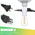 E26/E27/B22 Light Socket to Plug Adapter, 2/3 Prong Light Socket Outlet for Patio, Garage, Porch(1 Pack)...