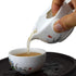Liang baobao Convenient Teapot Cup Porcelain Teacup White Glazed Travel tea set (Lotus)...