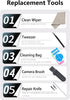 Camera Lens Replacement for iPhone 13 Pro & 13Pro Max, GVKVGIH Back Camera Len Glass Replacement with Double-Sided Adhesive & Repair Tool Kit......