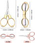 Stainless Steel Scissors Anti Rust Folding Scissors Glasses Shaped Mini Shear for Home and Travel Use (6)...