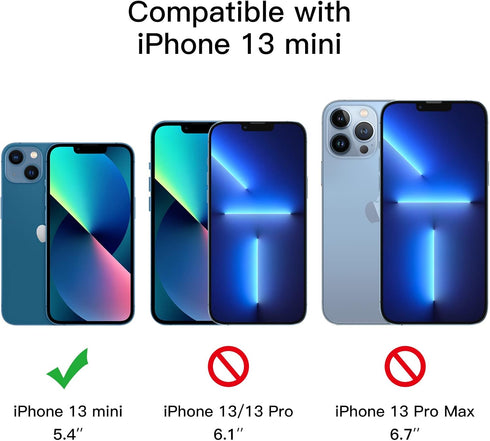 JETech Privacy Full Coverage Screen Protector for iPhone 13 mini 5.4-Inch, Anti-Spy Tempered Glass Film, Edge to Edge Protection Case-Friendly, 2-...