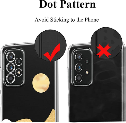 Unov Case Compatible with Samsung Galaxy A23 5G Clear with Design Soft TPU Shock Absorption Slim Embossed Pattern Protective Back Cover Case 6.5 i...