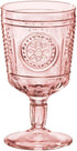 Bormioli Rocco Romantic Set Of 4 Stemware Glasses, 10.75 Oz. Colored Crystal Glass, Cotton Candy Pink, Made In Italy....