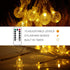 Metaku Globe Fairy Lights Battery Operated 33ft 80LED String Lights with Remote Waterproof Indoor Outdoor Hanging Decorative Christmas Lights for ...
