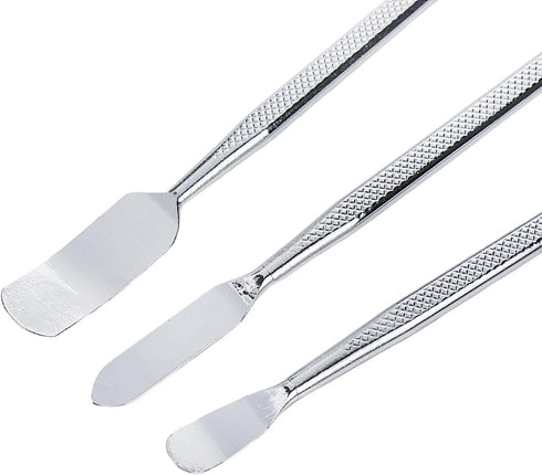 3pcs Metal Spudger Set Metal Spudger Dual Ends Opening Pry Tools Professional Opening Repair Pry Tool Pry Bar Disassemble Hand Tool Kit for Electr...