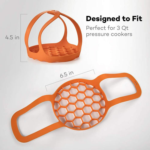 SiCheer Pressure Cooker Sling Silicone Bakeware Sling Compatible with Instant Pot 3 Qt, Compatible with Other Brand Multi-Function Cookers...