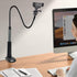 32 Inch Webcam Stand Camera Mount, Upgraded Thick Base Flexible Gooseneck Camera Stand Desk Webcam Mount Clamp for Logitech Webcam C930e C930 C920...