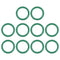uxcell Fluorine Rubber O-Rings, 24mm OD 19.2mm ID 2.4mm Width FKM Seal Gasket for Machinery Plumbing, Green, Pack of 10...