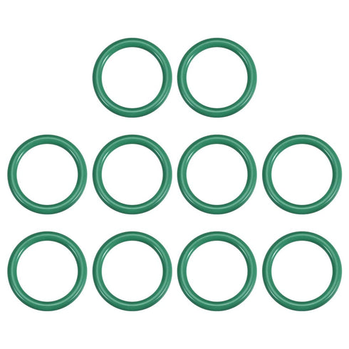 uxcell Fluorine Rubber O-Rings, 25mm OD 20.2mm ID 2.4mm Width FKM Seal Gasket for Machinery Plumbing, Green, Pack of 10...