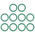 uxcell Fluorine Rubber O-Rings, 25mm OD 20.2mm ID 2.4mm Width FKM Seal Gasket for Machinery Plumbing, Green, Pack of 10...