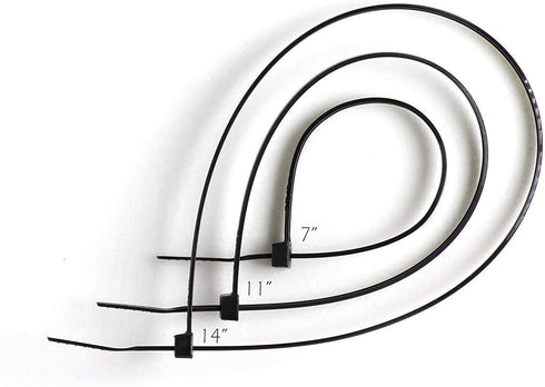 THE CIMPLE CO 17 inch Black Nylon Zip Ties (Wire, Cable Ties) - Strong - Indoor and Outdoor Rated - No Tools Needed, 100 Pack...