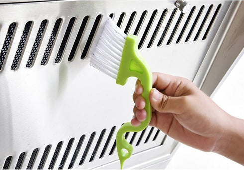 2pcs Hand-held Groove Gap Cleaning Tools Door Window Track Kitchen Cleaning Brushes(Green)...
