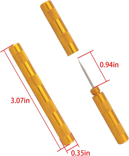 2PCS Airbrush Cleaning Squeegee Embossing Squeegee Needle Stainless Steel Airbrush Needle Sharp Mini Flaring Awl Handmade Cowhide Leather Airbrush...