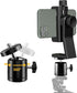 6amLifestyle Cell Phone Tripod Mount Adapter with Tripod Ball Head 360° Rotatable for Universal Smartphone Samsung Galaxy iPhone Holder for Tripod...