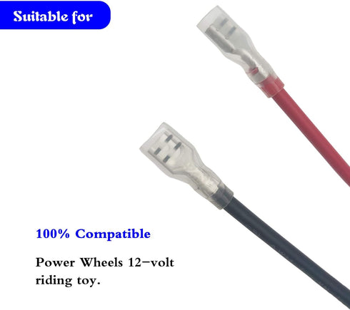 Power Wire Harness Connector for 12V SLA Battery Ride Toys Replacement for Fisher-Price Power Wheels...