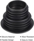 MECCANIXITY Drain Pipe Seal Hose Silicone Plug Sewer Sealing Ring Connector for Kitchen Bathroom, Black...