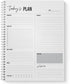 Softcover Everything Is Fine 8.5" x 11" Snarky Spiral Notebook/Journal, 120 Daily Planner Pages, Durable Gloss Laminated Cover, White Wire-o Spira...