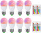 ILC RGB LED Light Bulb, Color Changing 40W Equivalent, Daylight White, 450LM Dimmable 5W E26 Screw Base RGBW, Mood Light Bulb - 12 Color Choices -...