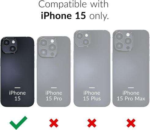 Crave Dual Guard Compatible with iPhone 15 Case, Compatible with MagSafe Shockproof Protection Dual Layer Case for Apple iPhone 15 (6.1") - Forest...