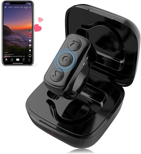 Remote Control for TikTok, Bluetooth Scrolling Ring for TIK Tok, Page Turner for Kindle App, Wireless Camera Remote Shutter for iPhone iPad Androi...