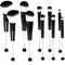 10Pieces Beadable Makeup Brushes Diy Makeup Comestic Brushes Beaded Brushes Kit for DIY Beaded Eyeshadow Brush (Beadable Makeup Brushes-10pieces=2...