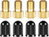 Presta Valve Adapter, Convert Presta to Schrader Adaptor for Bike, Inflate Tire Using Standard Pump or Air Compressor, Tire Valve Caps(4PCS)...