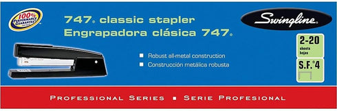 Swingline Stapler, 30 Sheet Capacity, 747 Classic Stapler, Jam Free, Metal, Sky Blue (74708)...