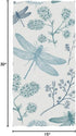 Blue Dragonfly Hand Towel Ultra Soft Luxury Towels for Bathroom 30"x15"...