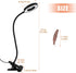 LED Clip On Light Reading Light, 10 Dimmable Brightness Gooseneck Clamp Desk Ring Light with Metal Bookmark for Reading Makeup Bedside (Size:Lamp+...