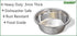Greendale Set 2 (2 Cup Capacity) - Stainless Steel Metal Dog Bowls - Perfect for Dog Food, Water and as Replacement Bowls for Elevated Stands...