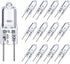 GY6.35 Halogen Bulb 50W, 12 Pack Dimmable GY6.35 Light Bulb Q50/CL/GY6/12V/T3/T4 JC Type GY6.35/G6.35 Bi-pin Base AC/DC 12V Warm White 2700K Singl...